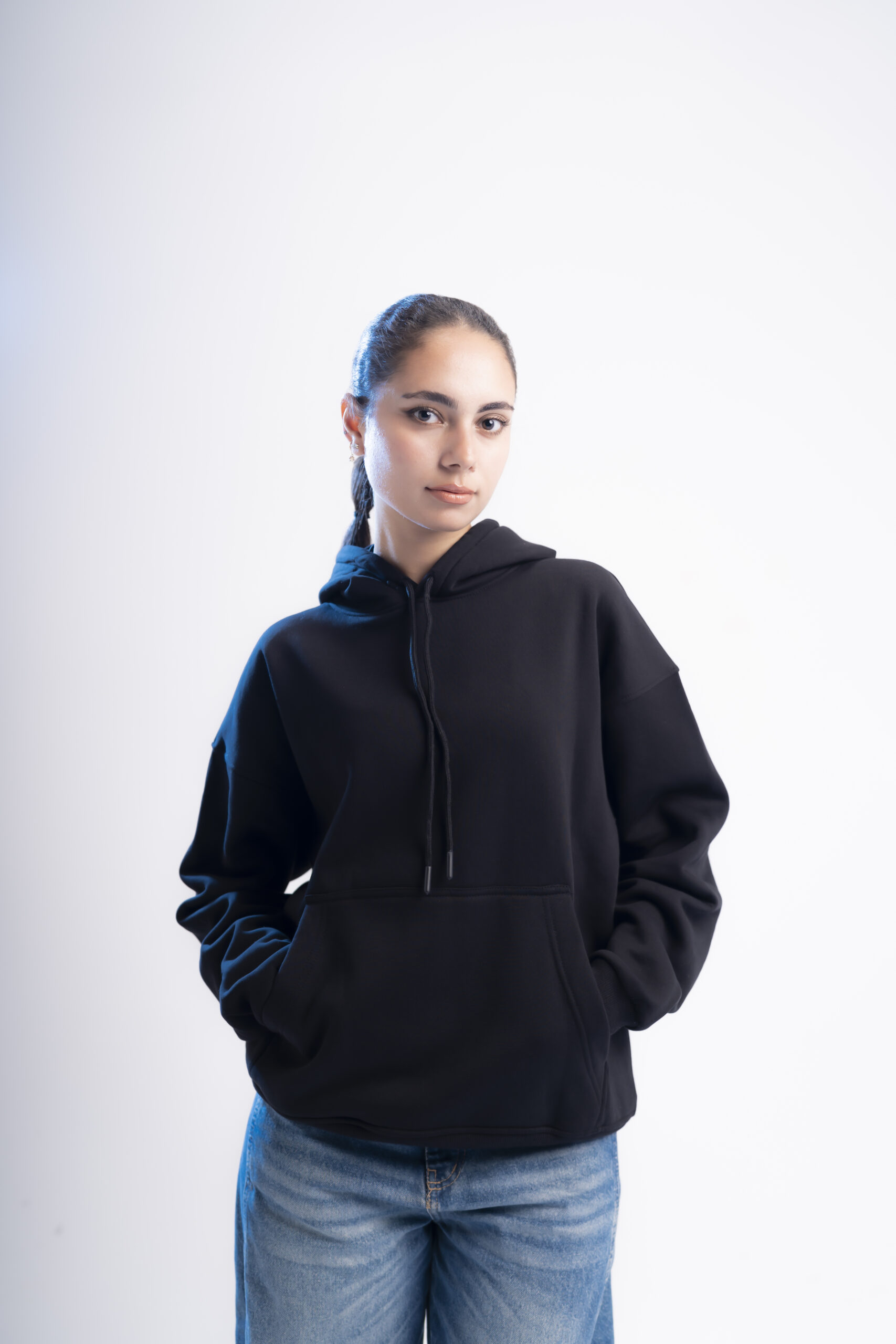 basic hoodie – Black