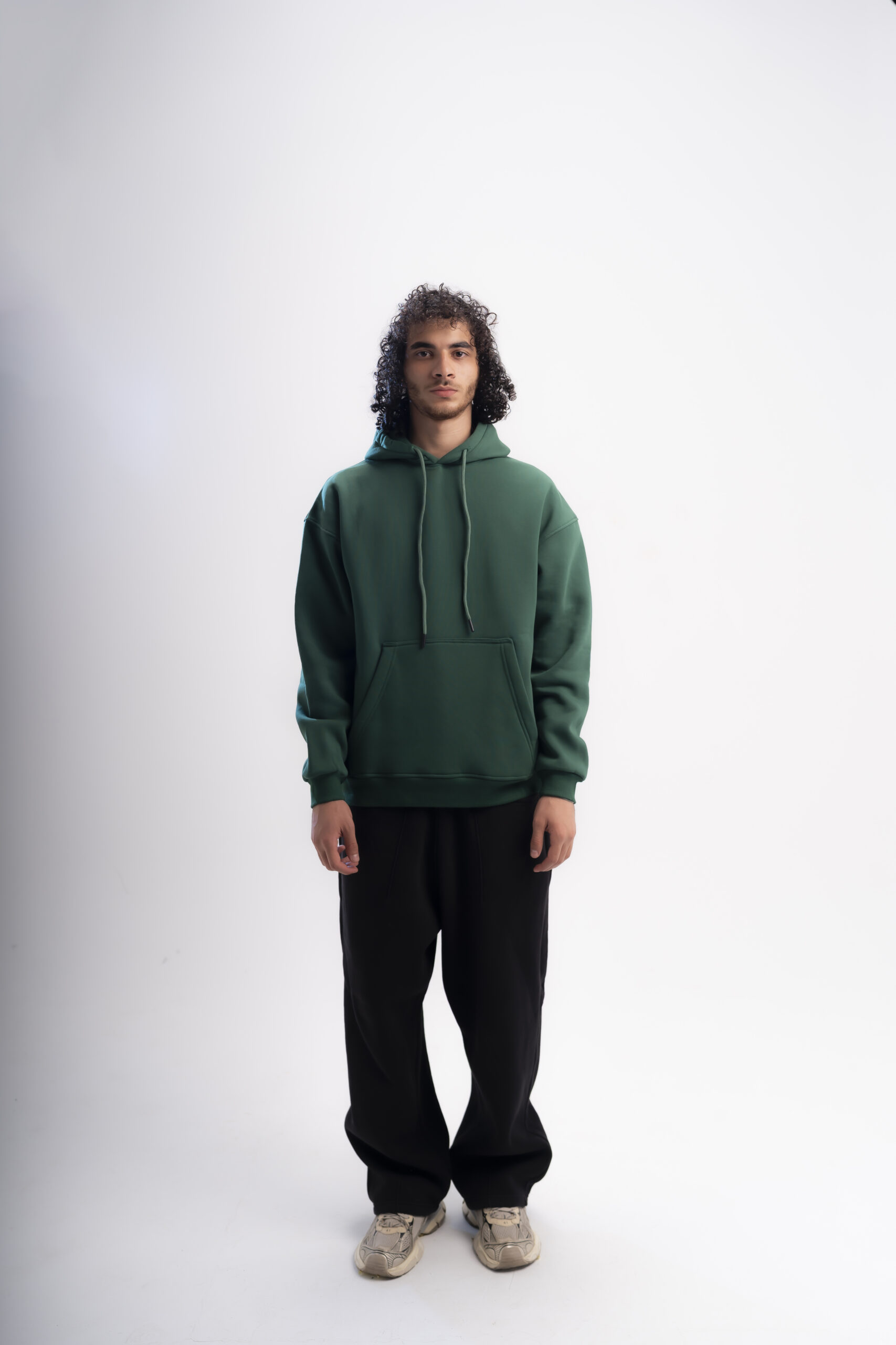 basic hoodie - Green