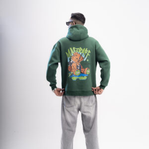 printed hoodie - Green