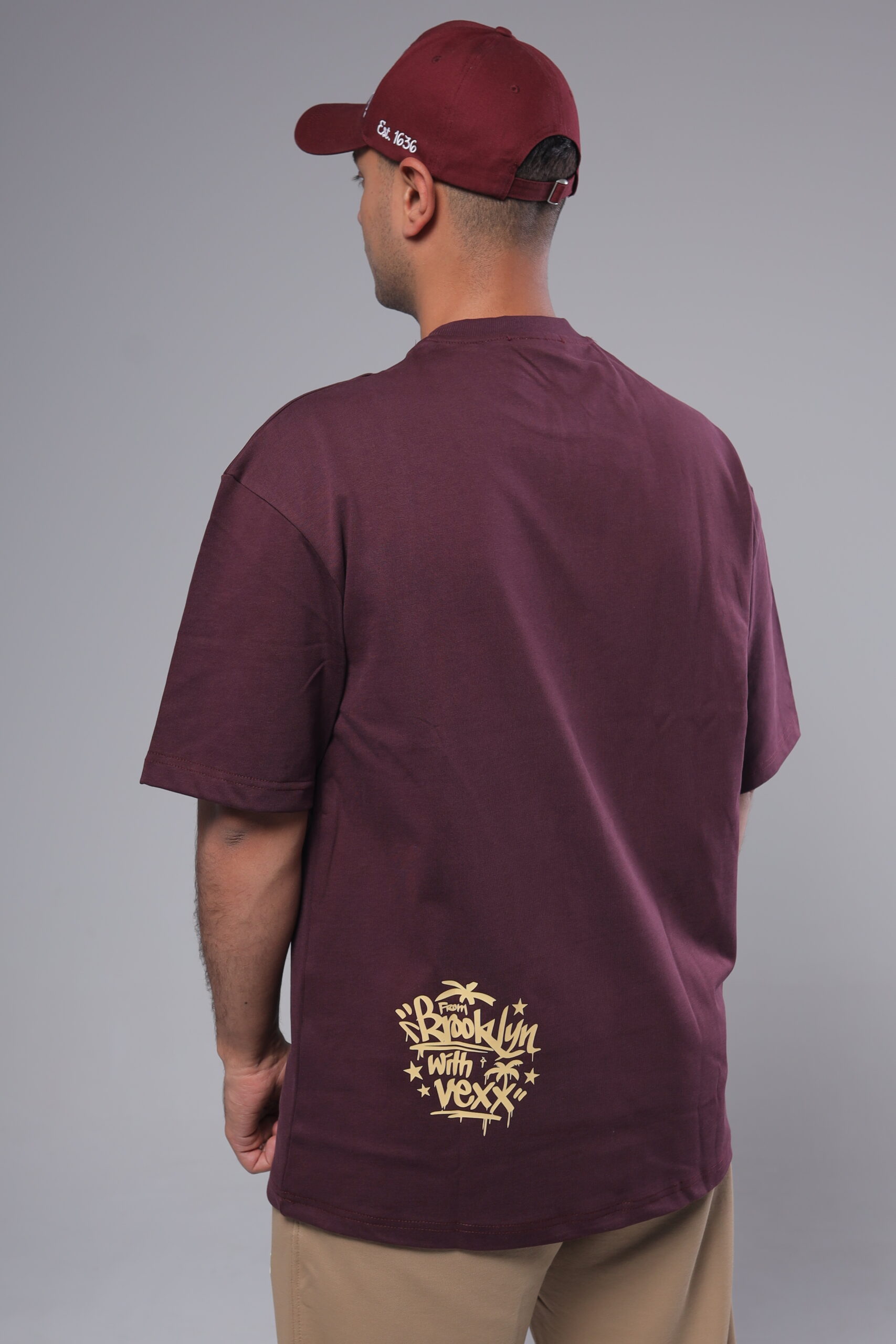 Brooklyn Burgundy T-shirt - Image 2
