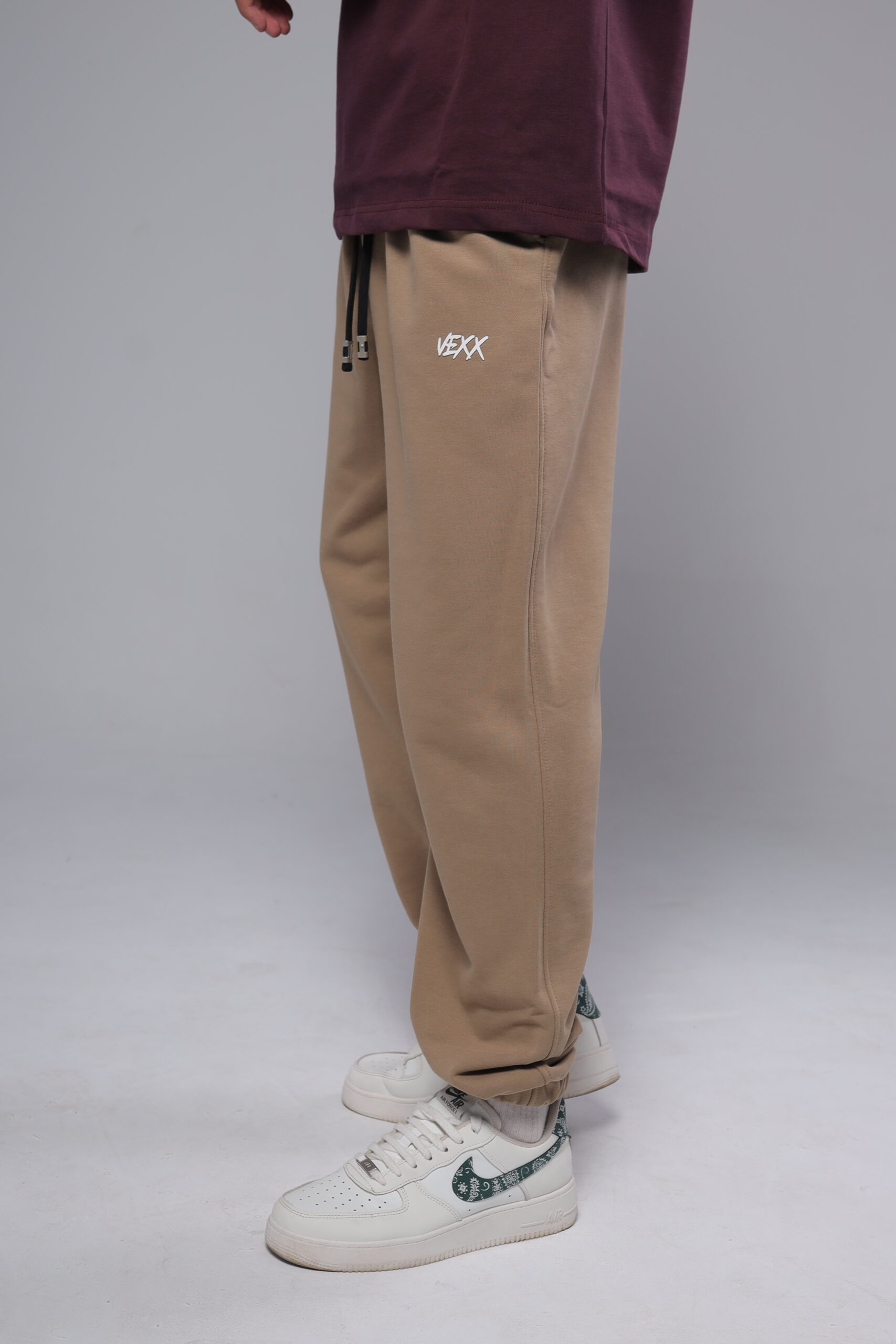 VEXX Cuffed Sweatpants - Beige - Image 2