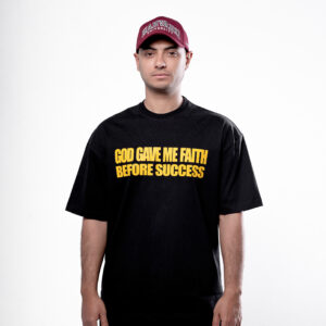 Faith Before Success – black t-shirt