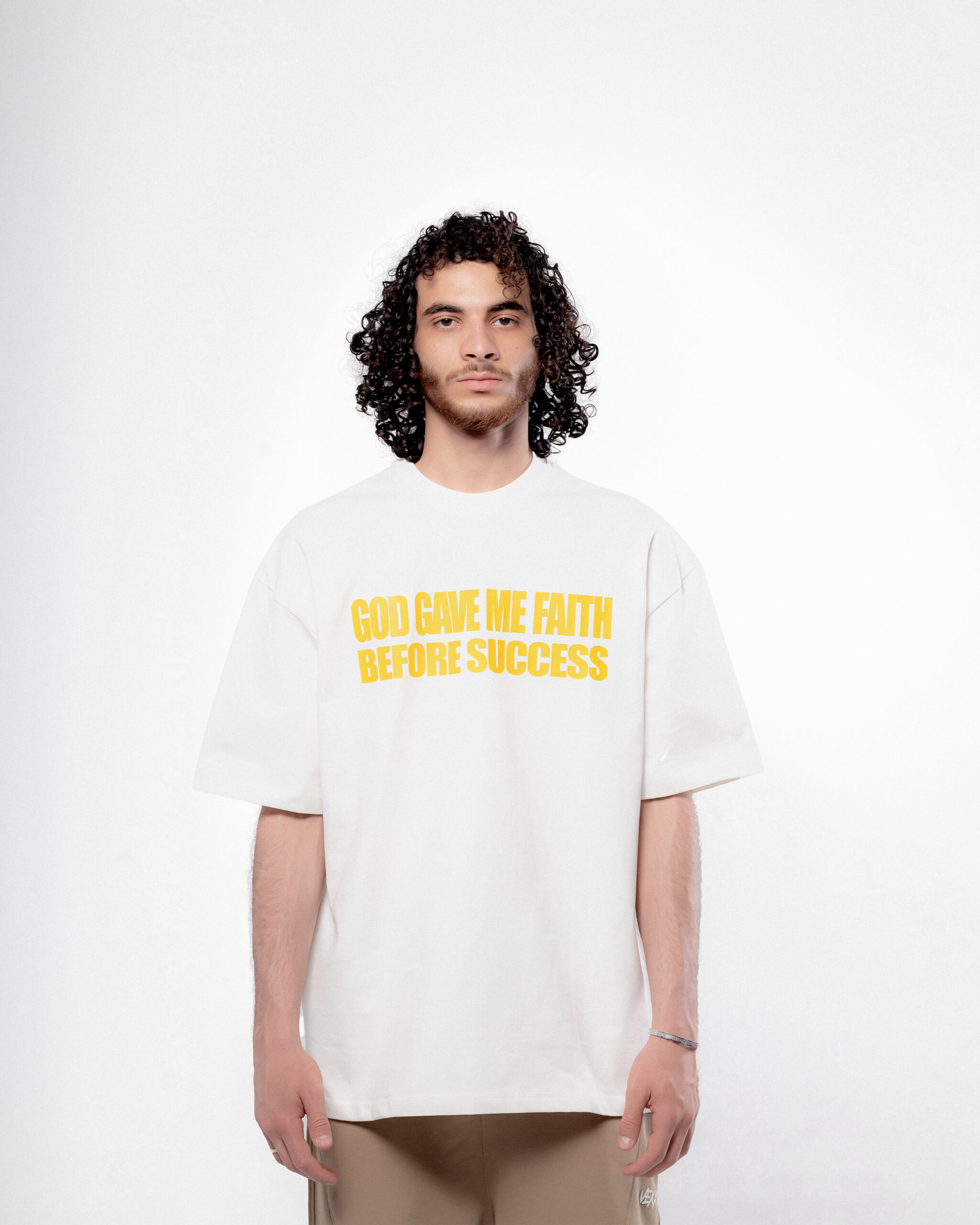 Faith Before Success – off white t-shirt