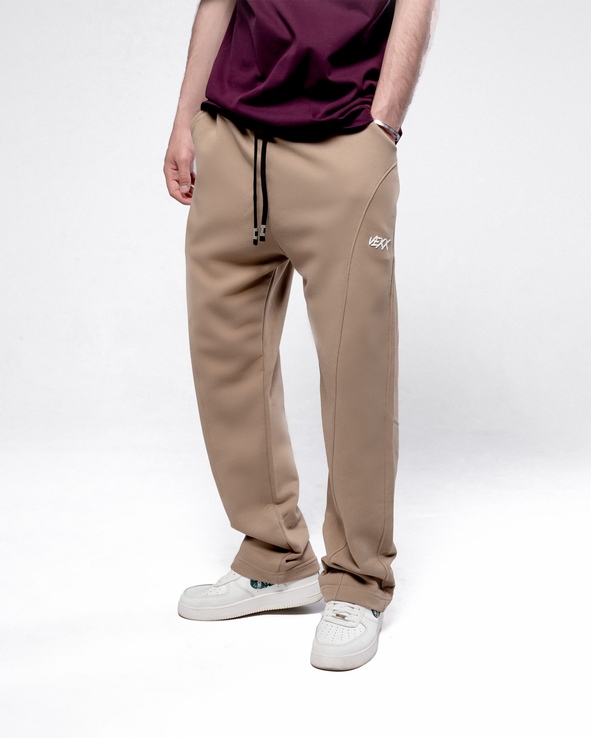 VEXX Side Line Sweatpants – Beige